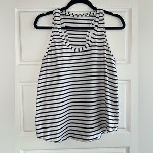 Lululemon Black and White Stripe Love Tank Size 10